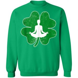 Yoga Shamrock Irish Saint Patricks Day Shirt, Long Sleeve
