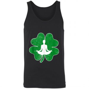 Yoga Shamrock Irish Saint Patricks Day Shirt, Long Sleeve