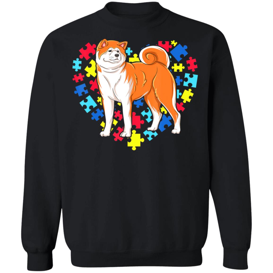 Autism Awareness akita Dog Heart T-Shirt, Long Sleeve, Hoodie Autism Awareness akita Dog Heart T-Shirt, Long Sleeve, Hoodie