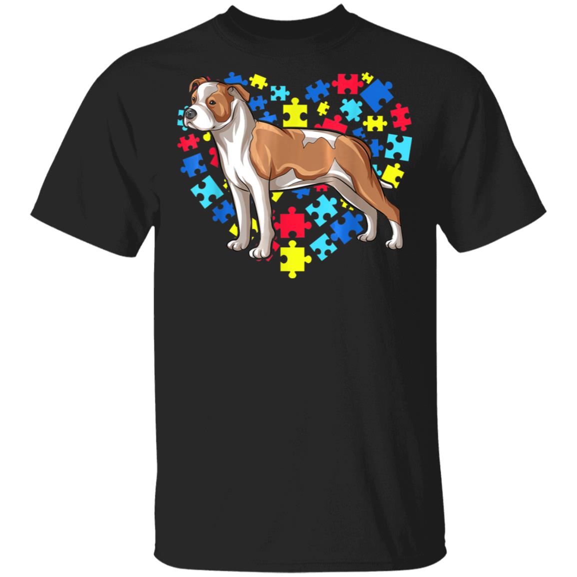 Autism Awareness American Staffordshire Terrier Dog Heart T-Shirt, Long Sleeve, Hoodie Autism Awareness American Staffordshire Terrier Dog Heart T-Shirt, Long Sleeve, Hoodie