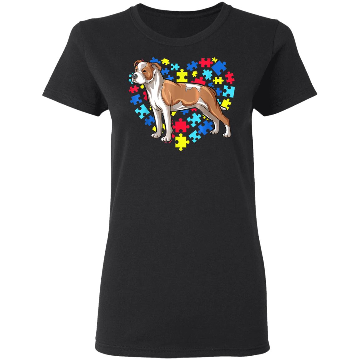 Autism Awareness American Staffordshire Terrier Dog Heart T-Shirt, Long Sleeve, Hoodie Autism Awareness American Staffordshire Terrier Dog Heart T-Shirt, Long Sleeve, Hoodie