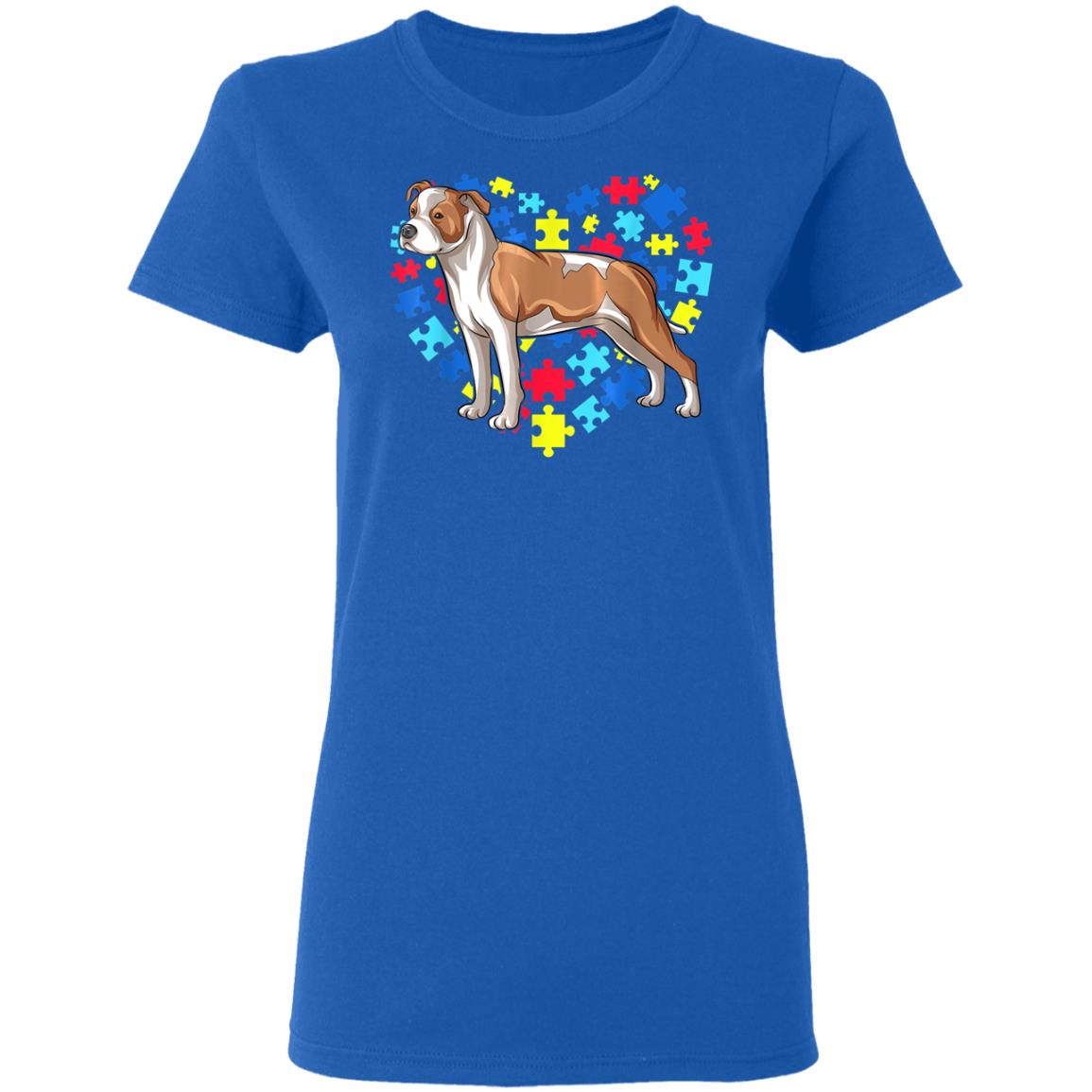 Autism Awareness American Staffordshire Terrier Dog Heart T-Shirt, Long Sleeve, Hoodie Autism Awareness American Staffordshire Terrier Dog Heart T-Shirt, Long Sleeve, Hoodie