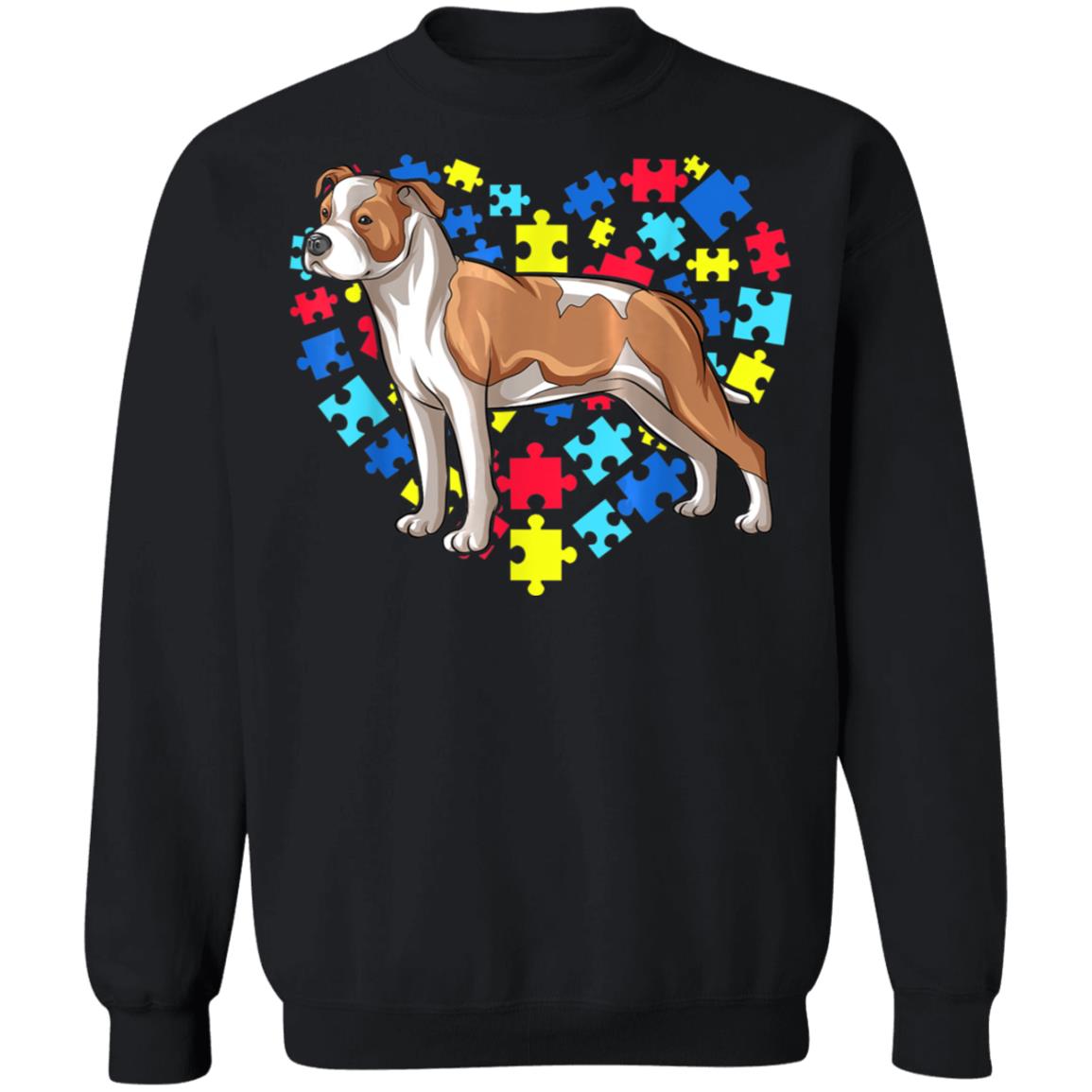 Autism Awareness American Staffordshire Terrier Dog Heart T-Shirt, Long Sleeve, Hoodie Autism Awareness American Staffordshire Terrier Dog Heart T-Shirt, Long Sleeve, Hoodie