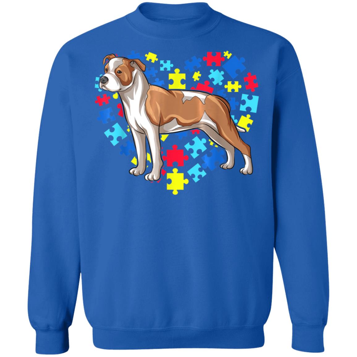 Autism Awareness American Staffordshire Terrier Dog Heart T-Shirt, Long Sleeve, Hoodie Autism Awareness American Staffordshire Terrier Dog Heart T-Shirt, Long Sleeve, Hoodie