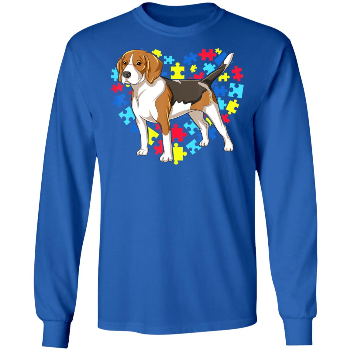 Autism Awareness Beagle Dog Heart T-Shirt, Long Sleeve, Hoodie Autism Awareness Beagle Dog Heart T-Shirt, Long Sleeve, Hoodie