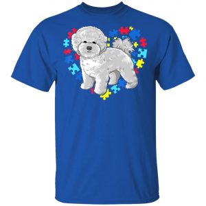 Autism Awareness bichon frise Dog Heart T-Shirt, Long Sleeve, Hoodie