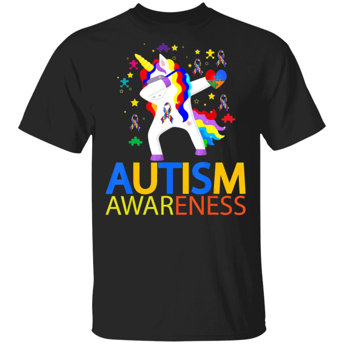 Autism awareness 2020-Dabbing Unicorn Puzzle Ribbon T-Shirt, Long Sleeve, Hoodie Autism awareness 2020-Dabbing Unicorn Puzzle Ribbon T-Shirt, Long Sleeve, Hoodie