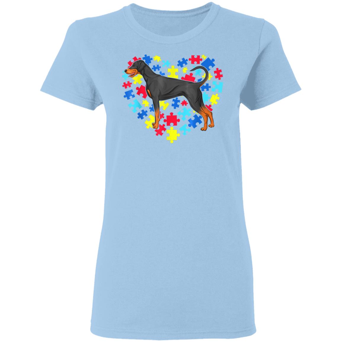 Autism Awareness Dobermann Dog Heart T-Shirt, Long Sleeve, Hoodie Autism Awareness Dobermann Dog Heart T-Shirt, Long Sleeve, Hoodie