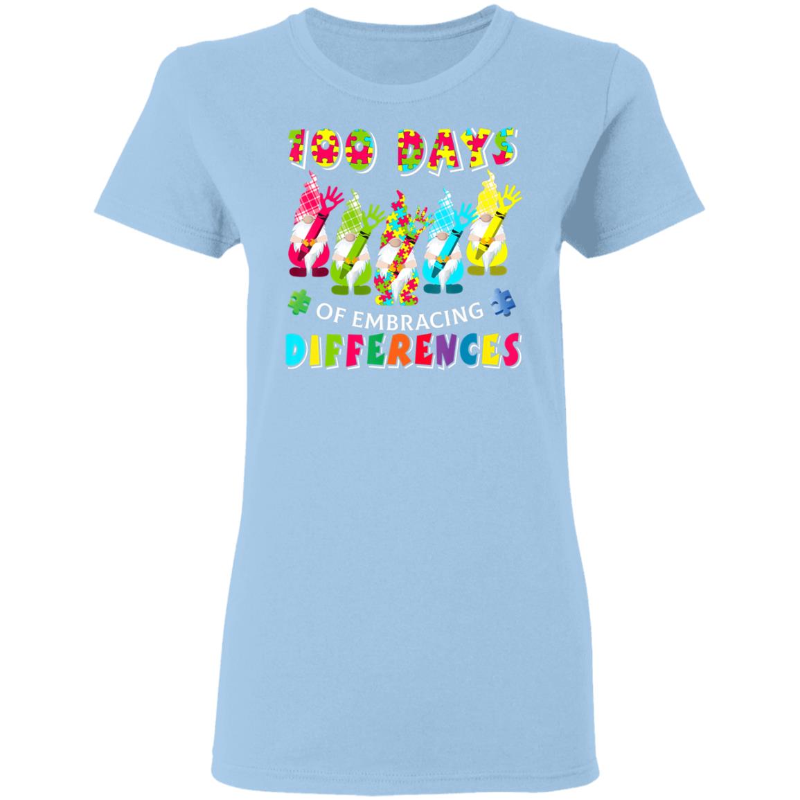 Autism Awareness Gnomes Embrace Differences 100 Days School T-Shirt, Long Sleeve, Hoodie Autism Awareness Gnomes Embrace Differences 100 Days School T-Shirt, Long Sleeve, Hoodie