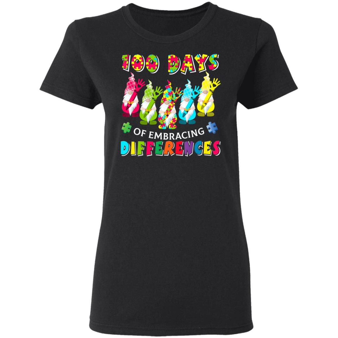 Autism Awareness Gnomes Embrace Differences 100 Days School T-Shirt, Long Sleeve, Hoodie Autism Awareness Gnomes Embrace Differences 100 Days School T-Shirt, Long Sleeve, Hoodie