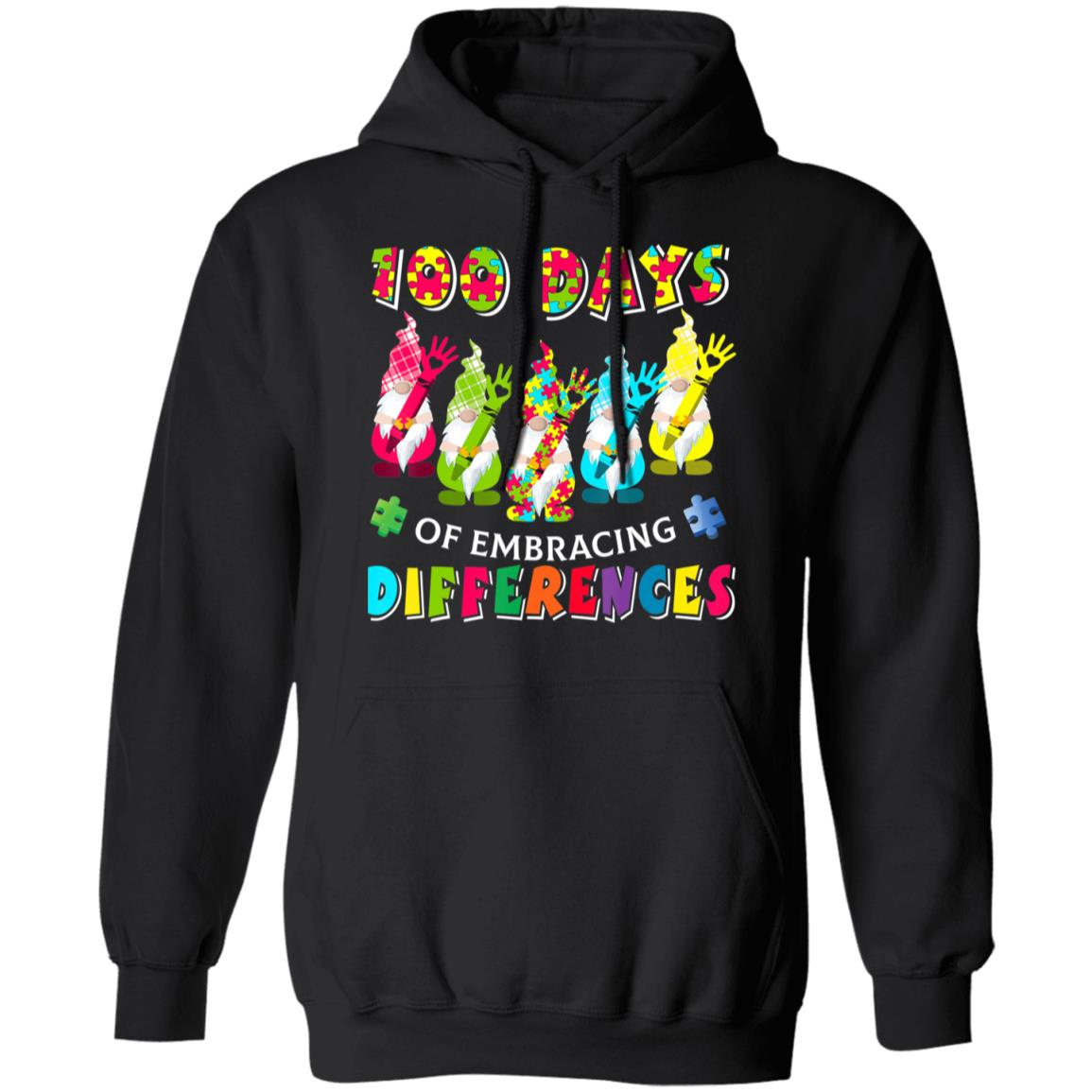 Autism Awareness Gnomes Embrace Differences 100 Days School T-Shirt, Long Sleeve, Hoodie Autism Awareness Gnomes Embrace Differences 100 Days School T-Shirt, Long Sleeve, Hoodie