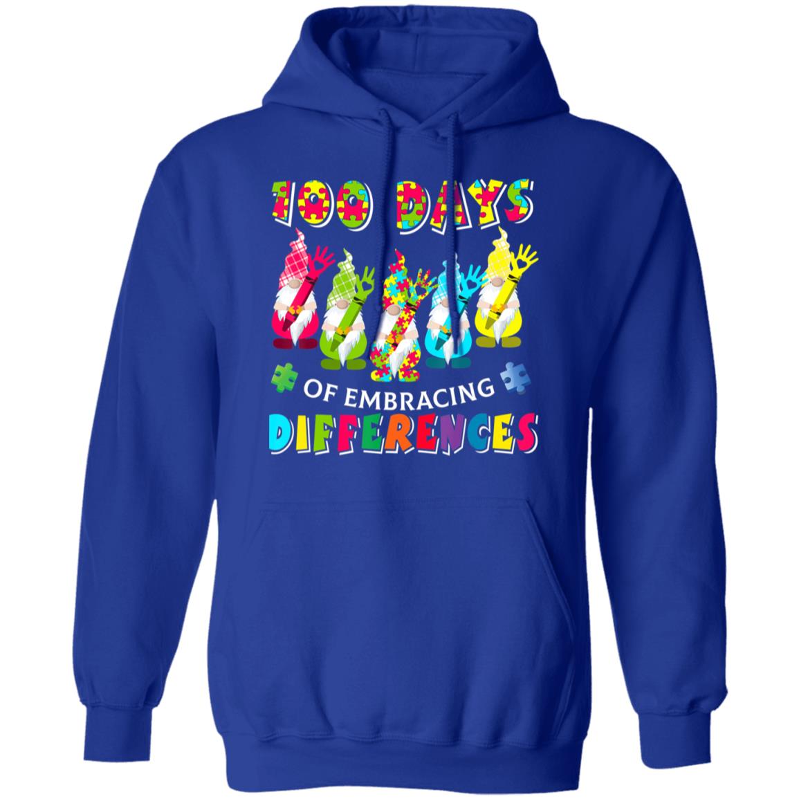 Autism Awareness Gnomes Embrace Differences 100 Days School T-Shirt, Long Sleeve, Hoodie Autism Awareness Gnomes Embrace Differences 100 Days School T-Shirt, Long Sleeve, Hoodie