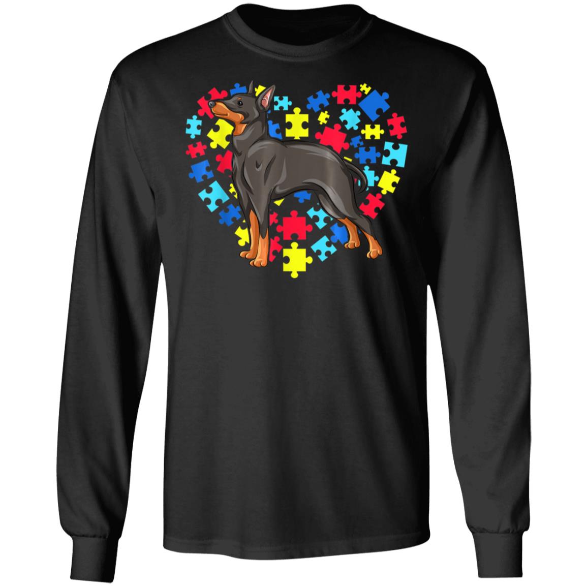 Autism Awareness Manchester Terrier Dog Heart T-Shirt, Long Sleeve, Hoodie Autism Awareness Manchester Terrier Dog Heart T-Shirt, Long Sleeve, Hoodie