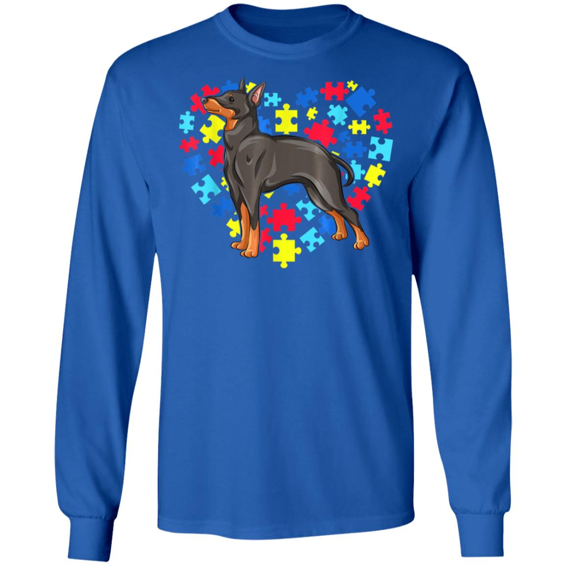 Autism Awareness Manchester Terrier Dog Heart T-Shirt, Long Sleeve, Hoodie Autism Awareness Manchester Terrier Dog Heart T-Shirt, Long Sleeve, Hoodie