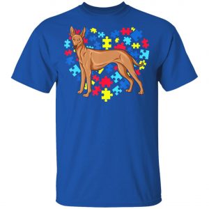 Autism Awareness Pharaoh Hound Dog Heart T-Shirt, Long Sleeve, Hoodie