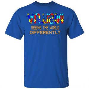 Autism Awareness See The World Differently T-Shirt, Long Sleeve, Hoodie