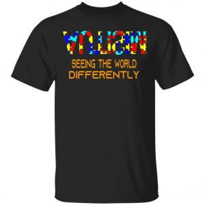 Autism Awareness See The World Differently T-Shirt, Long Sleeve, Hoodie