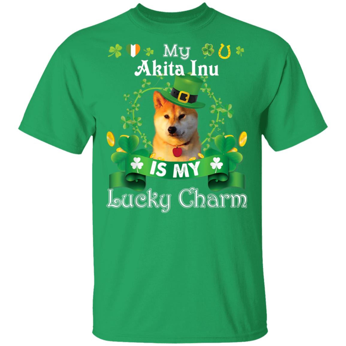 My Akita Inu Dog Is Lucky Charm Leprechaun St Patrick Day T-Shirt, Long Sleeve, Hoodie My Akita Inu Dog Is Lucky Charm Leprechaun St Patrick Day T-Shirt, Long Sleeve, Hoodie