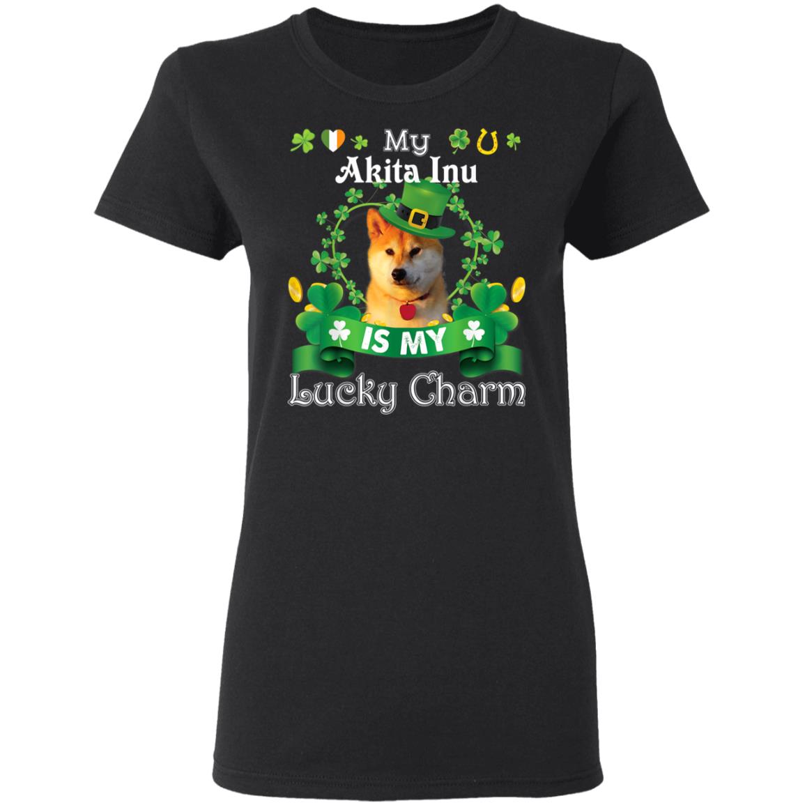 My Akita Inu Dog Is Lucky Charm Leprechaun St Patrick Day T-Shirt, Long Sleeve, Hoodie My Akita Inu Dog Is Lucky Charm Leprechaun St Patrick Day T-Shirt, Long Sleeve, Hoodie
