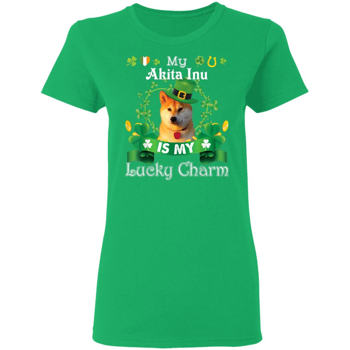 My Akita Inu Dog Is Lucky Charm Leprechaun St Patrick Day T-Shirt, Long Sleeve, Hoodie My Akita Inu Dog Is Lucky Charm Leprechaun St Patrick Day T-Shirt, Long Sleeve, Hoodie