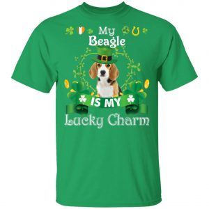 My Beagle Dog Is Lucky Charm Leprechaun St Patrick Day T-Shirt, Long Sleeve, Hoodie