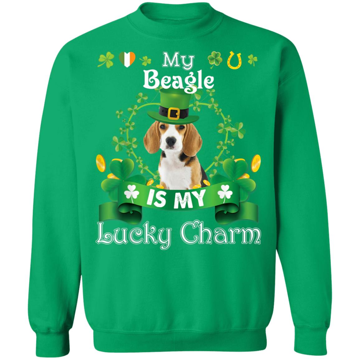 My Beagle Dog Is Lucky Charm Leprechaun St Patrick Day T-Shirt, Long Sleeve, Hoodie My Beagle Dog Is Lucky Charm Leprechaun St Patrick Day T-Shirt, Long Sleeve, Hoodie