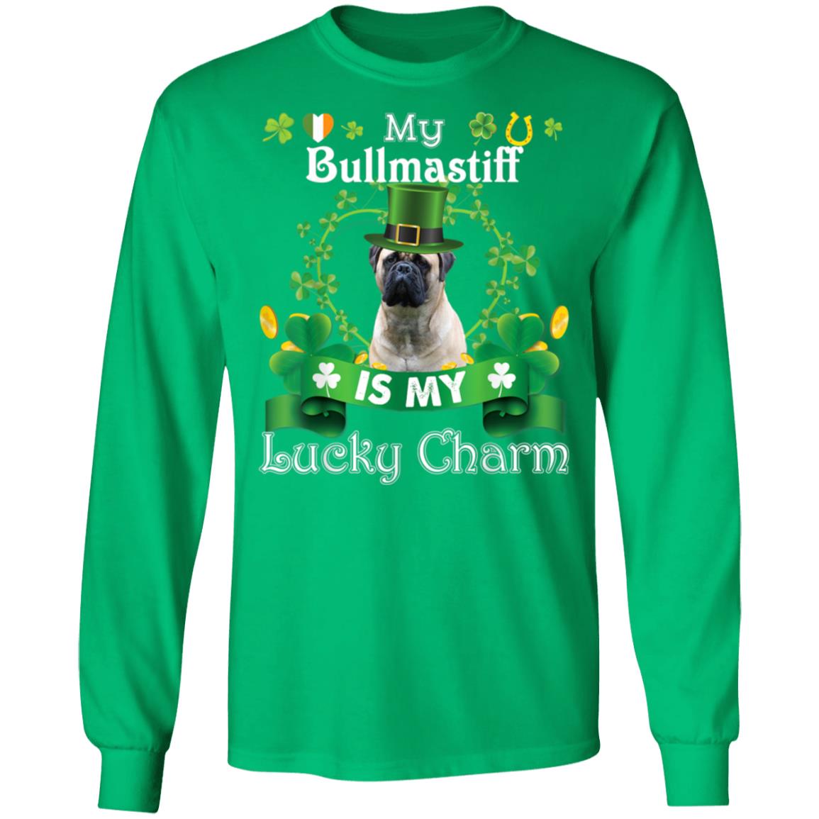 My Bullmastiff Dog Is Lucky Charm Leprechaun St Patrick Day T-Shirt, Long Sleeve, Hoodie My Bullmastiff Dog Is Lucky Charm Leprechaun St Patrick Day T-Shirt, Long Sleeve, Hoodie
