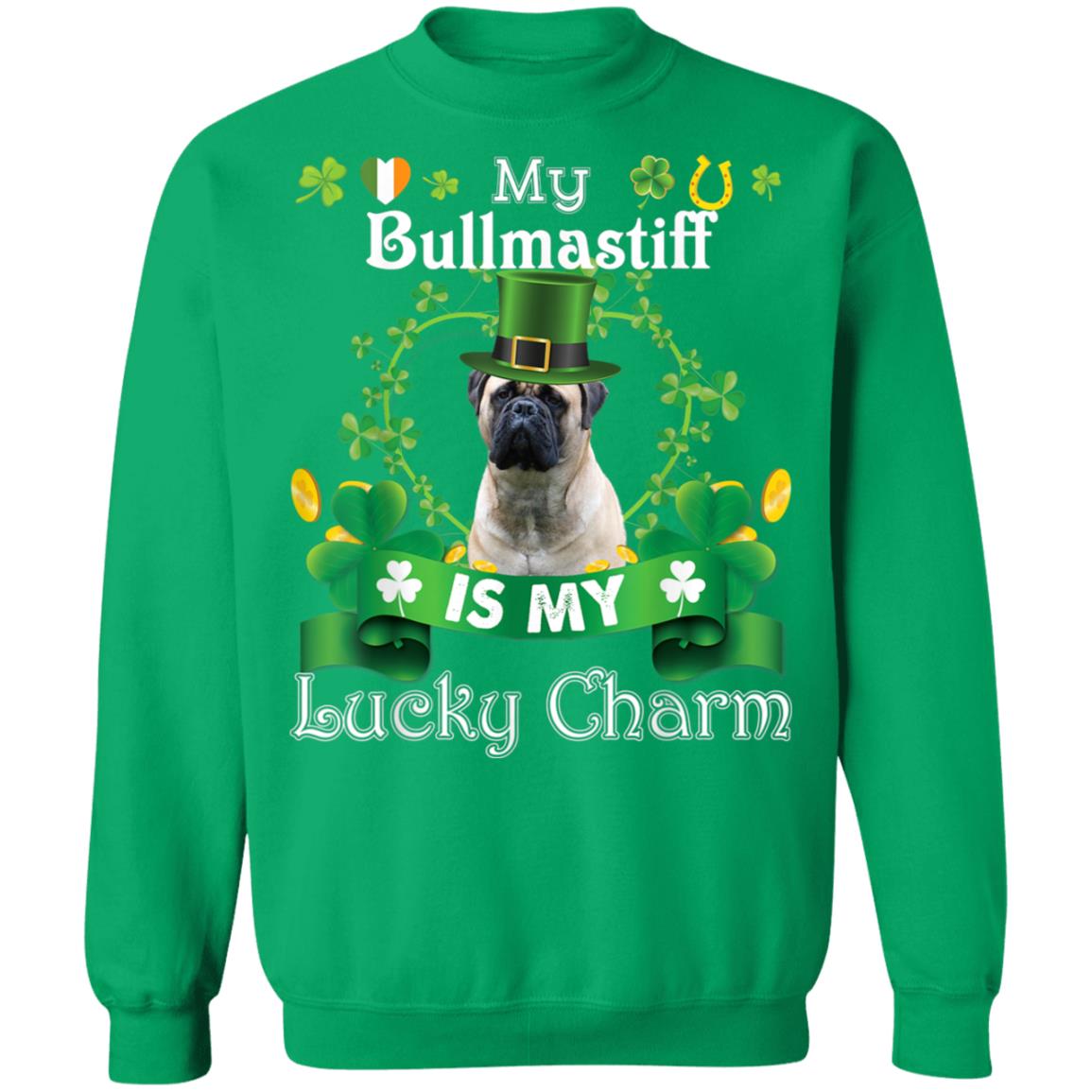 My Bullmastiff Dog Is Lucky Charm Leprechaun St Patrick Day T-Shirt, Long Sleeve, Hoodie My Bullmastiff Dog Is Lucky Charm Leprechaun St Patrick Day T-Shirt, Long Sleeve, Hoodie