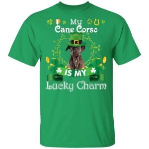 My Cane Corso Dog Is Lucky Charm Leprechaun St Patrick Day T-Shirt, Long Sleeve, Hoodie