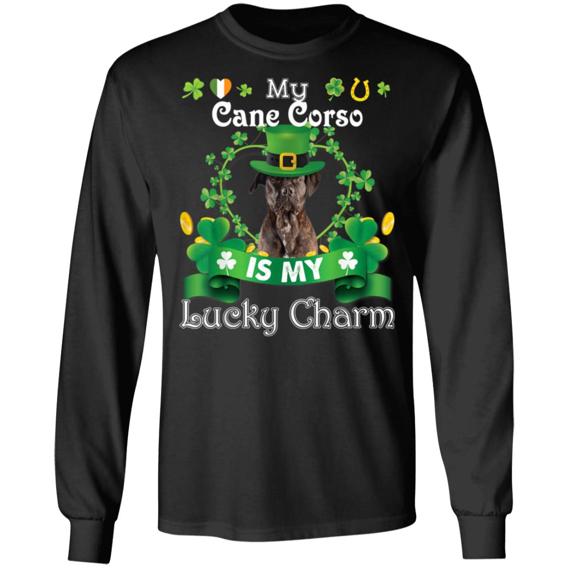 My Cane Corso Dog Is Lucky Charm Leprechaun St Patrick Day T-Shirt, Long Sleeve, Hoodie My Cane Corso Dog Is Lucky Charm Leprechaun St Patrick Day T-Shirt, Long Sleeve, Hoodie