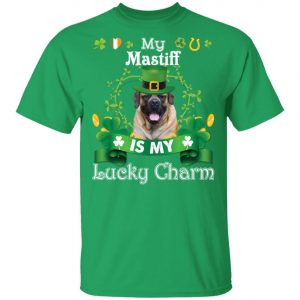 My Mastiff Dog Is Lucky Charm Leprechaun St Patrick Day T-Shirt, Long Sleeve, Hoodie