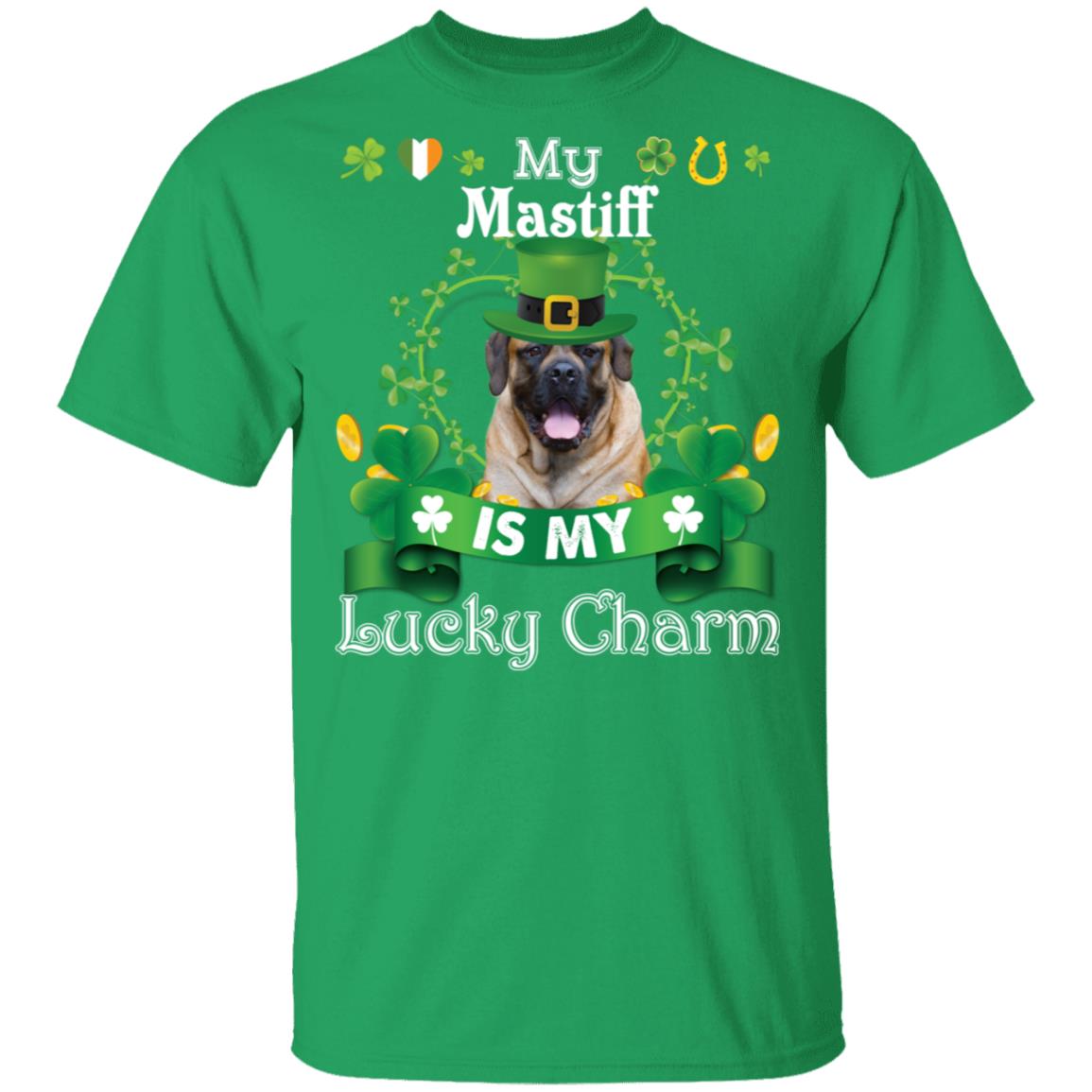 My Mastiff Dog Is Lucky Charm Leprechaun St Patrick Day T-Shirt, Long Sleeve, Hoodie My Mastiff Dog Is Lucky Charm Leprechaun St Patrick Day T-Shirt, Long Sleeve, Hoodie