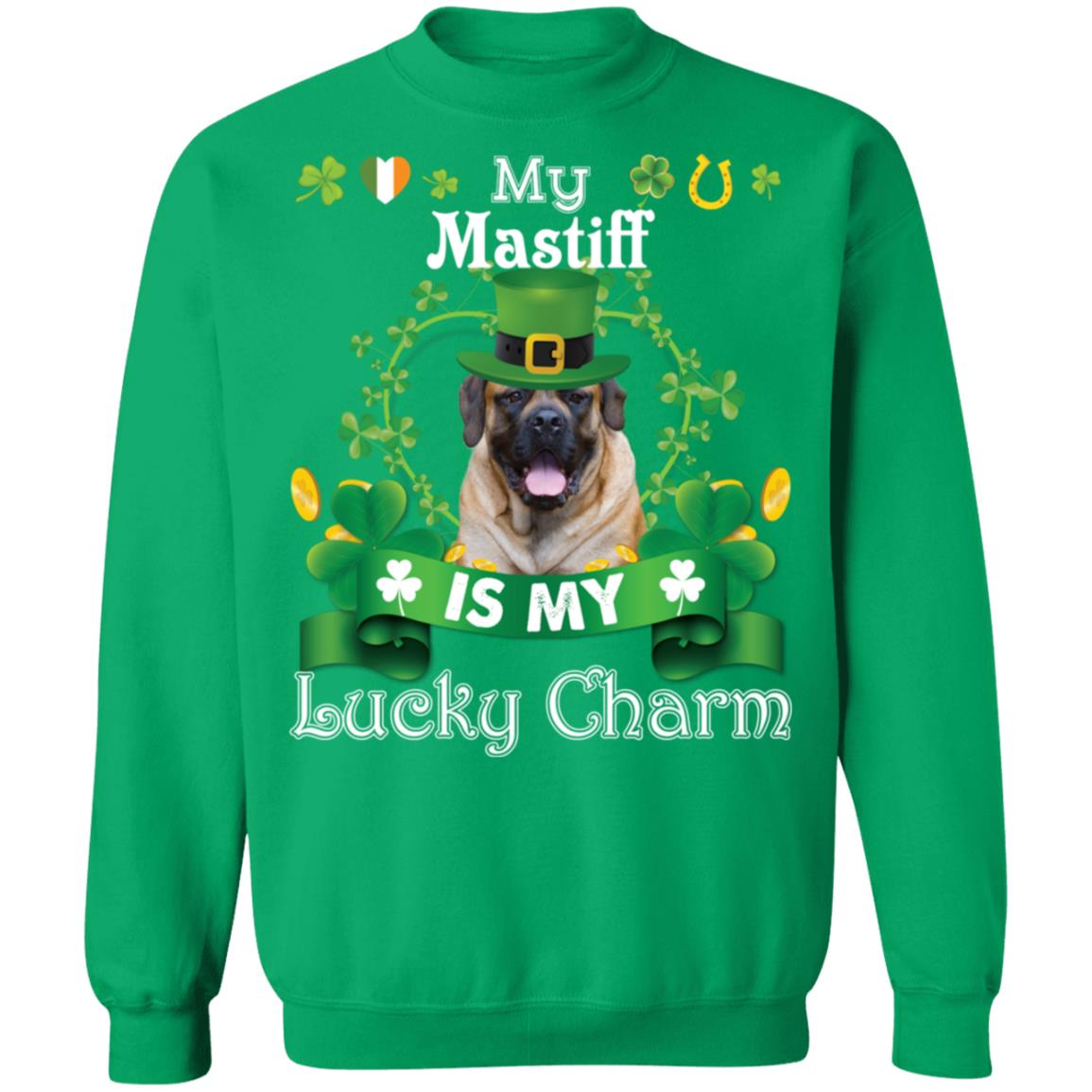 My Mastiff Dog Is Lucky Charm Leprechaun St Patrick Day T-Shirt, Long Sleeve, Hoodie My Mastiff Dog Is Lucky Charm Leprechaun St Patrick Day T-Shirt, Long Sleeve, Hoodie