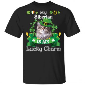 My Siberian Cat Is Lucky Charm Leprechaun St Patrick Day T-Shirt, Long Sleeve, Hoodie My Siberian Cat Is Lucky Charm Leprechaun St Patrick Day T-Shirt, Long Sleeve, Hoodie
