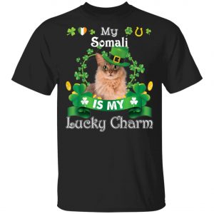 My Somali Cat Is Lucky Charm Leprechaun St Patrick Day T-Shirt, Long Sleeve, Hoodie My Somali Cat Is Lucky Charm Leprechaun St Patrick Day T-Shirt, Long Sleeve, Hoodie