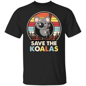 Save The Koalas Bear Australian Animals Vintage T-Shirt, Long Sleeve, Hoode