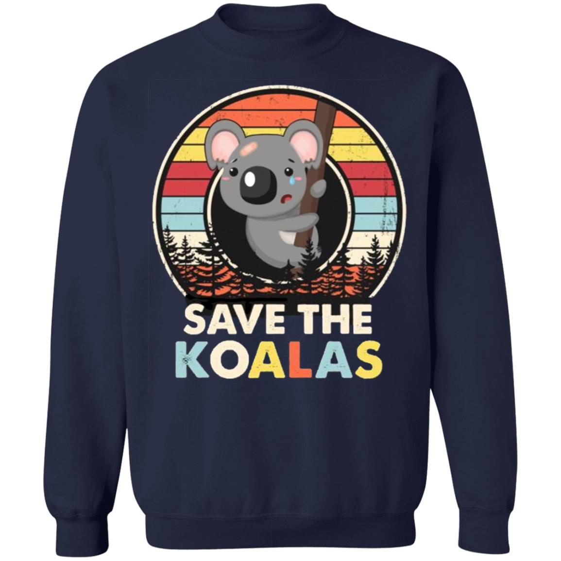 Save The Koalas Bear Australian Animals Vintage T-Shirt, Long Sleeve, Hoode Save The Koalas Bear Australian Animals Vintage T-Shirt, Long Sleeve, Hoode