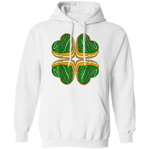 Four Leaf Clover Donut St Patricks Day Funny Irish T-Shirt, Long Sleeve, Hoodie