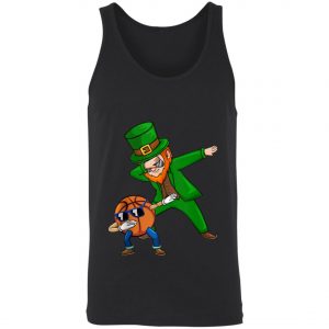 Basketball Dabbing Leprechaun Saint Patricks Day Boys Girls Tank Top