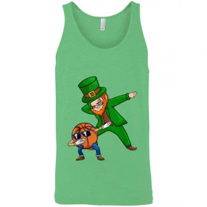 Basketball Dabbing Leprechaun Saint Patricks Day Boys Girls Tank Top