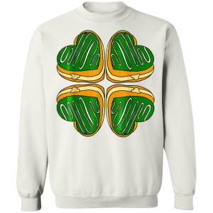 Four Leaf Clover Donut St Patricks Day Funny Irish T-Shirt, Long Sleeve, Hoodie