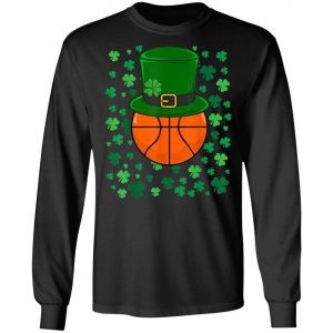 Basketball Leprechaun Saint Patricks Day Shamrock T-Shirt, Long Sleeve, Tank Top