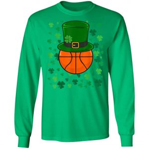 Basketball Leprechaun Saint Patricks Day Shamrock T-Shirt, Long Sleeve, Tank Top