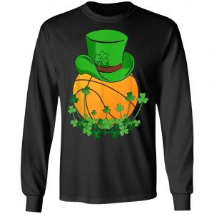 Basketball Shamrock Ball Sports St. Patricks Day Irish T-Shirt, Long Sleeve, Tank Top