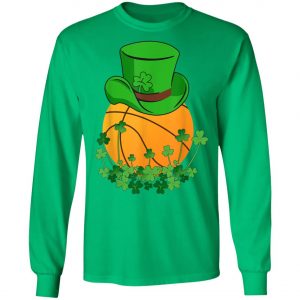 Basketball Shamrock Ball Sports St. Patricks Day Irish T-Shirt, Long Sleeve, Tank Top