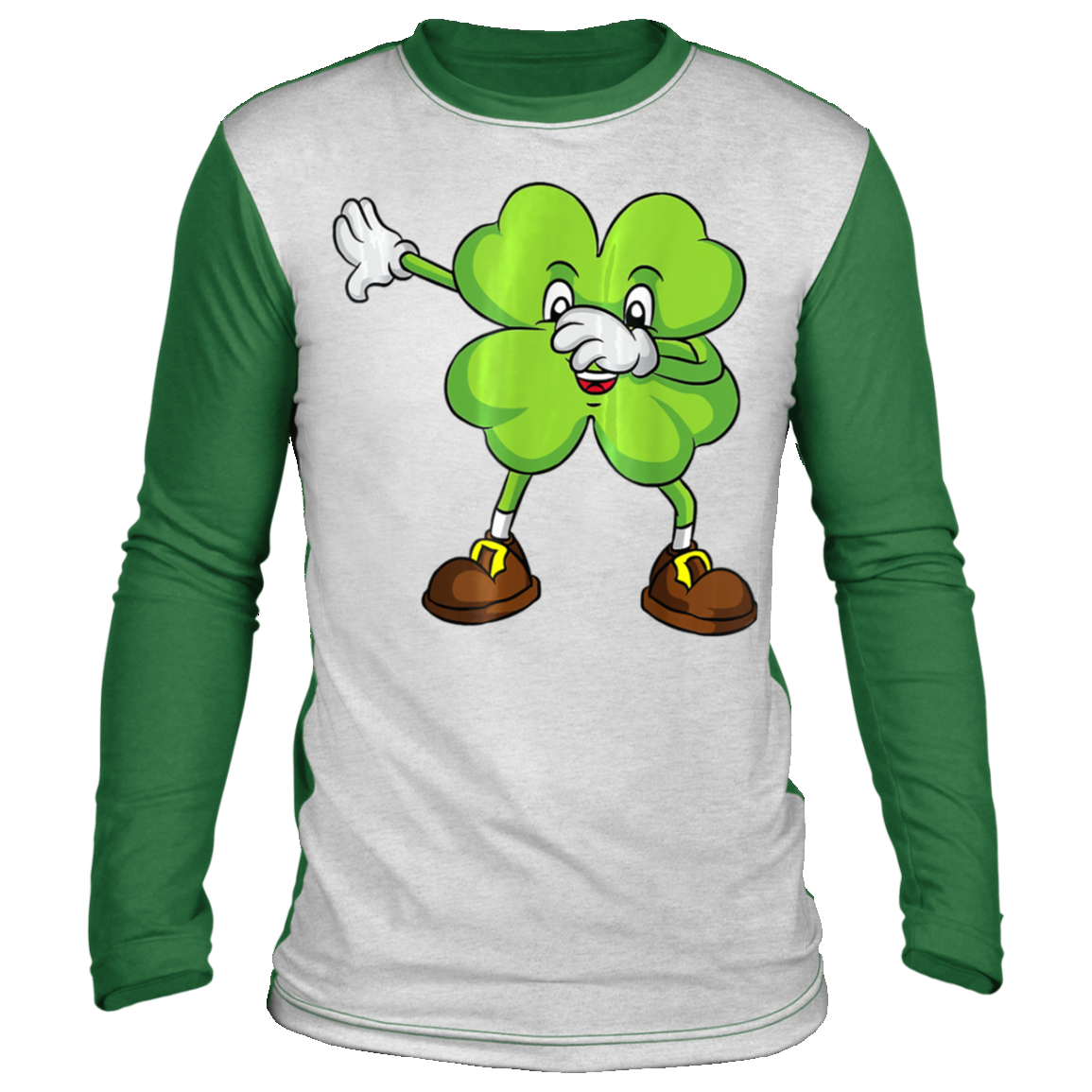 Funny Dabbing Shamrock St Patricks Day Shamrock Lucky Irish T-Shirt, Long Sleeve, Hoodie