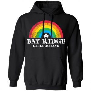 Bay Ridge Brooklyn 70s Style Irish St Patricks Day Rainbow T-Shirt, Long Sleeve, Tank Top