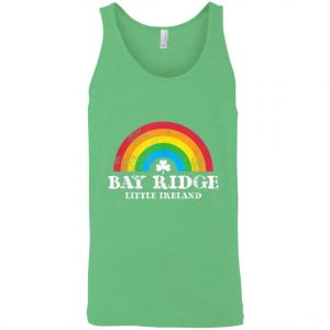 Bay Ridge Brooklyn 70s Style Irish St Patricks Day Rainbow T-Shirt, Long Sleeve, Tank Top