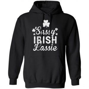 Sassy Lassie Shamrock Saint Patricks Day Shirt, Long Sleeve