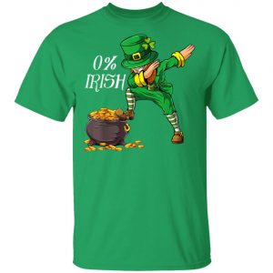 0 Irish Funny Saint Patricks Day Leprechaun Dabbing Dance Long Sleeve, Shirt